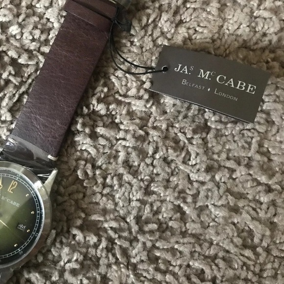 James McCabe Men’s Watch Brown Genuine Leather New - Picture 6 of 6